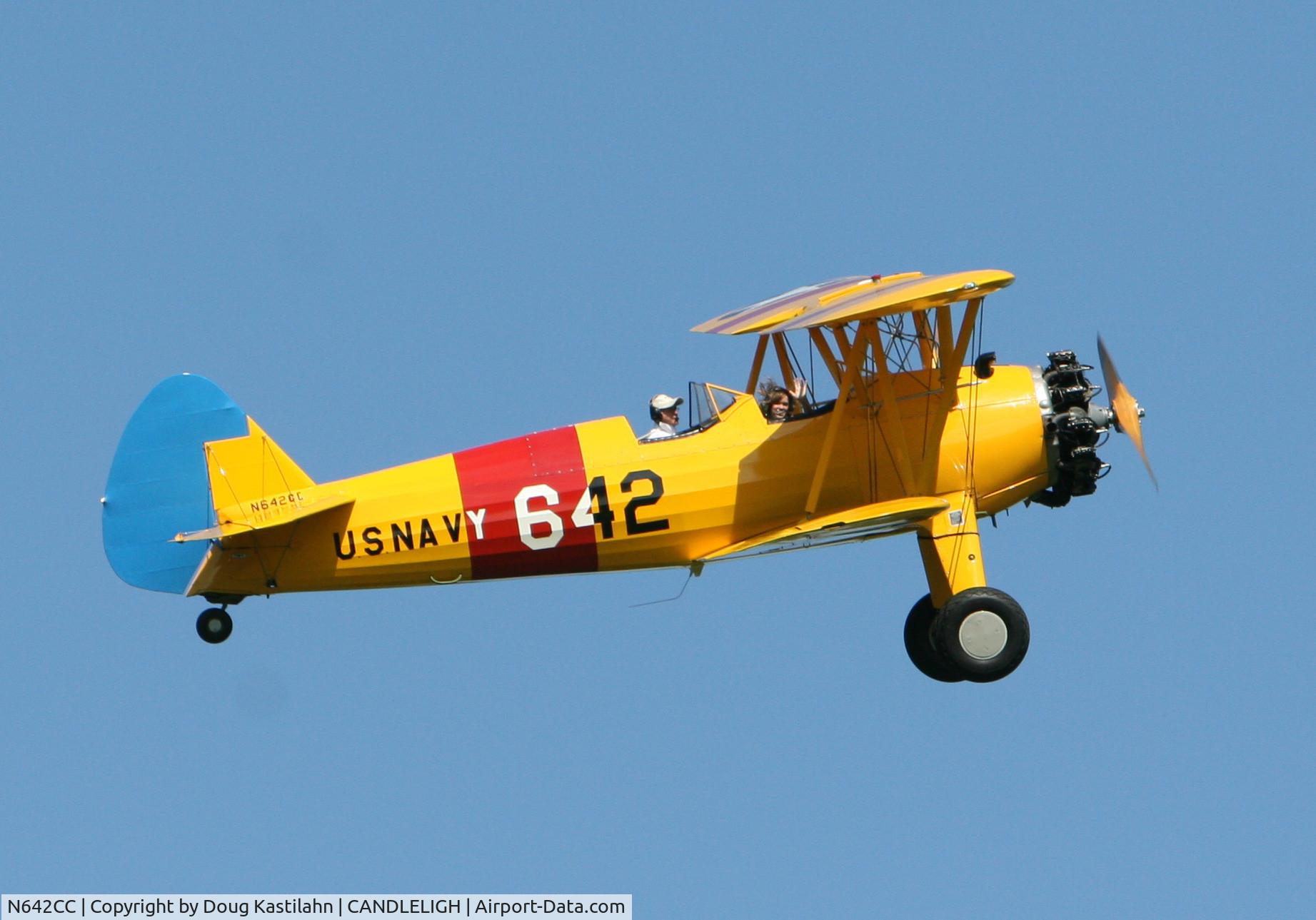 N642CC, Boeing E75 C/N 75-5642, A young aviators first flight.