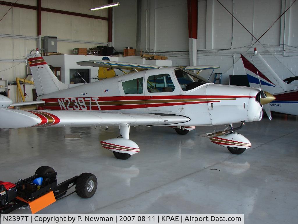N2397T, 1971 Piper PA-28-140 Cherokee C/N 28-7225070, N2397T in the hangar at Paine Field, Everett WA