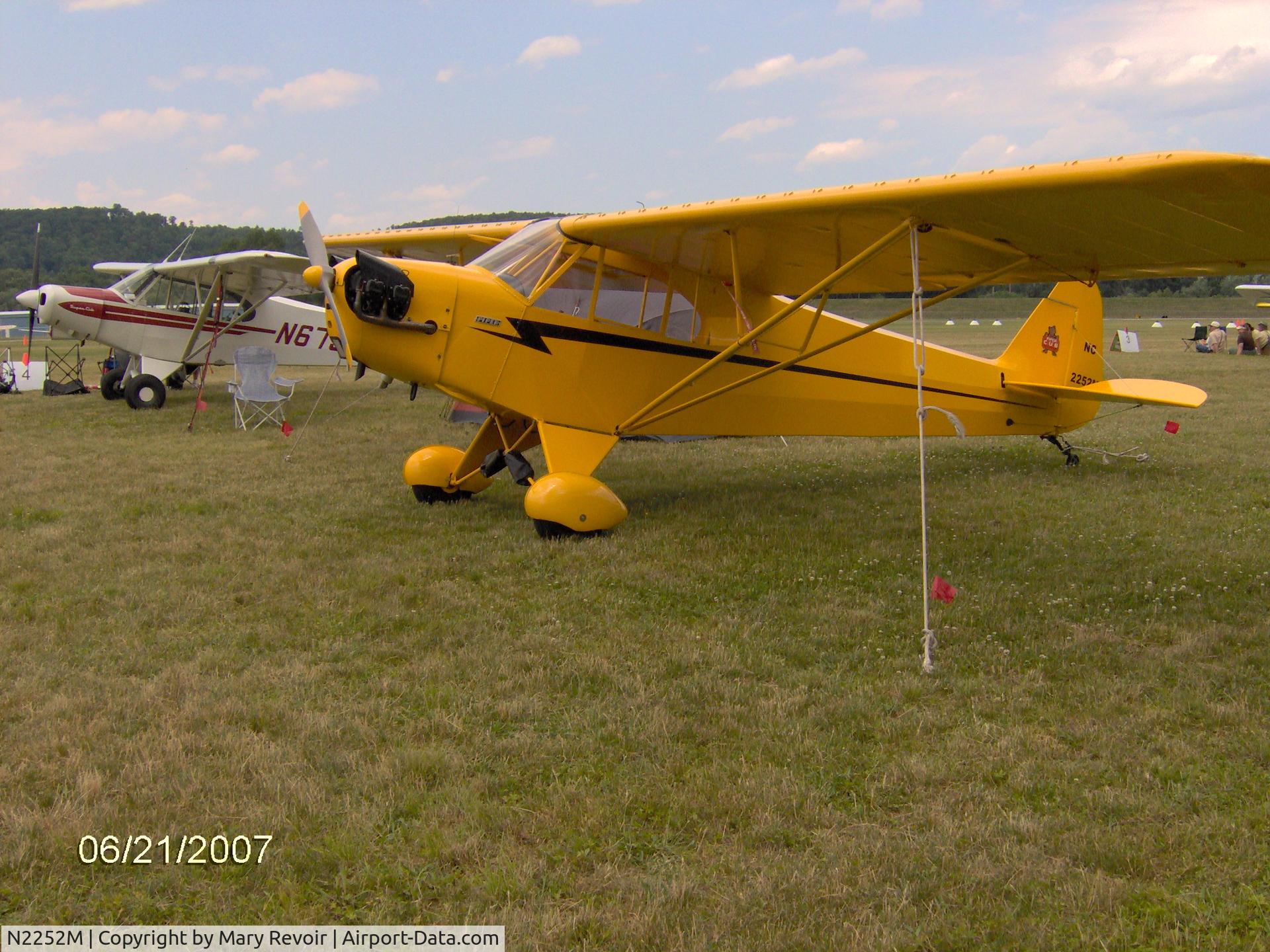 N2252M, 1946 Piper J3C-65 Cub Cub C/N 21046, at Lock Haven