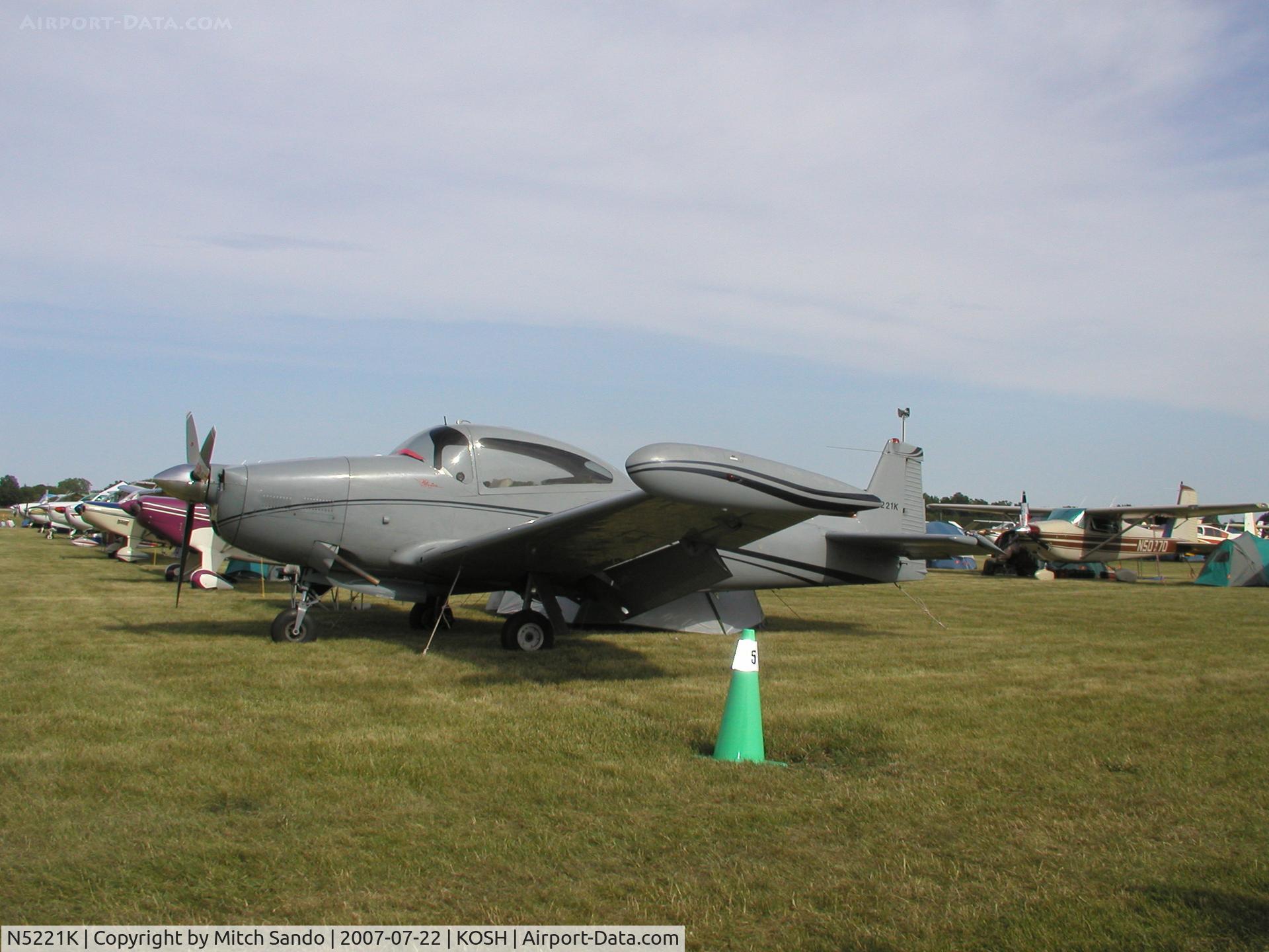 N5221K, 1950 Ryan Navion B C/N NAV-4-2121B, EAA AirVenture 2007.