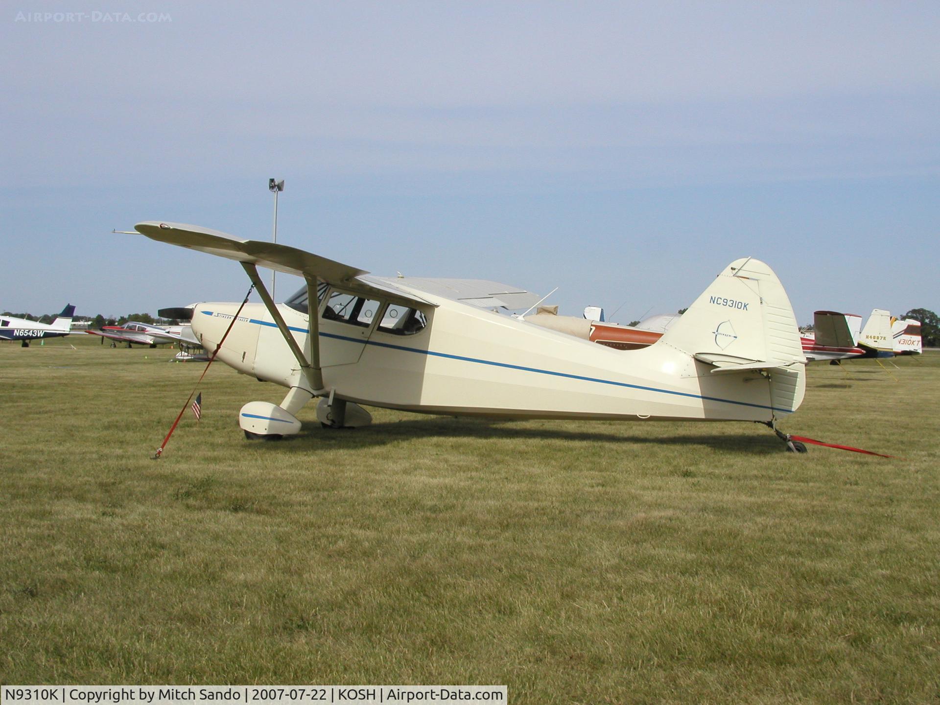 N9310K, 1947 Stinson 108-2 Voyager C/N 108-2310, EAA AirVenture 2007.