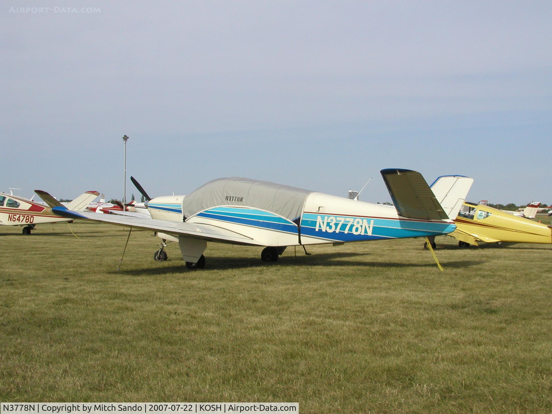 N3778N, 1947 Beech 35 Bonanza C/N D-1000, EAA AirVenture 2007.