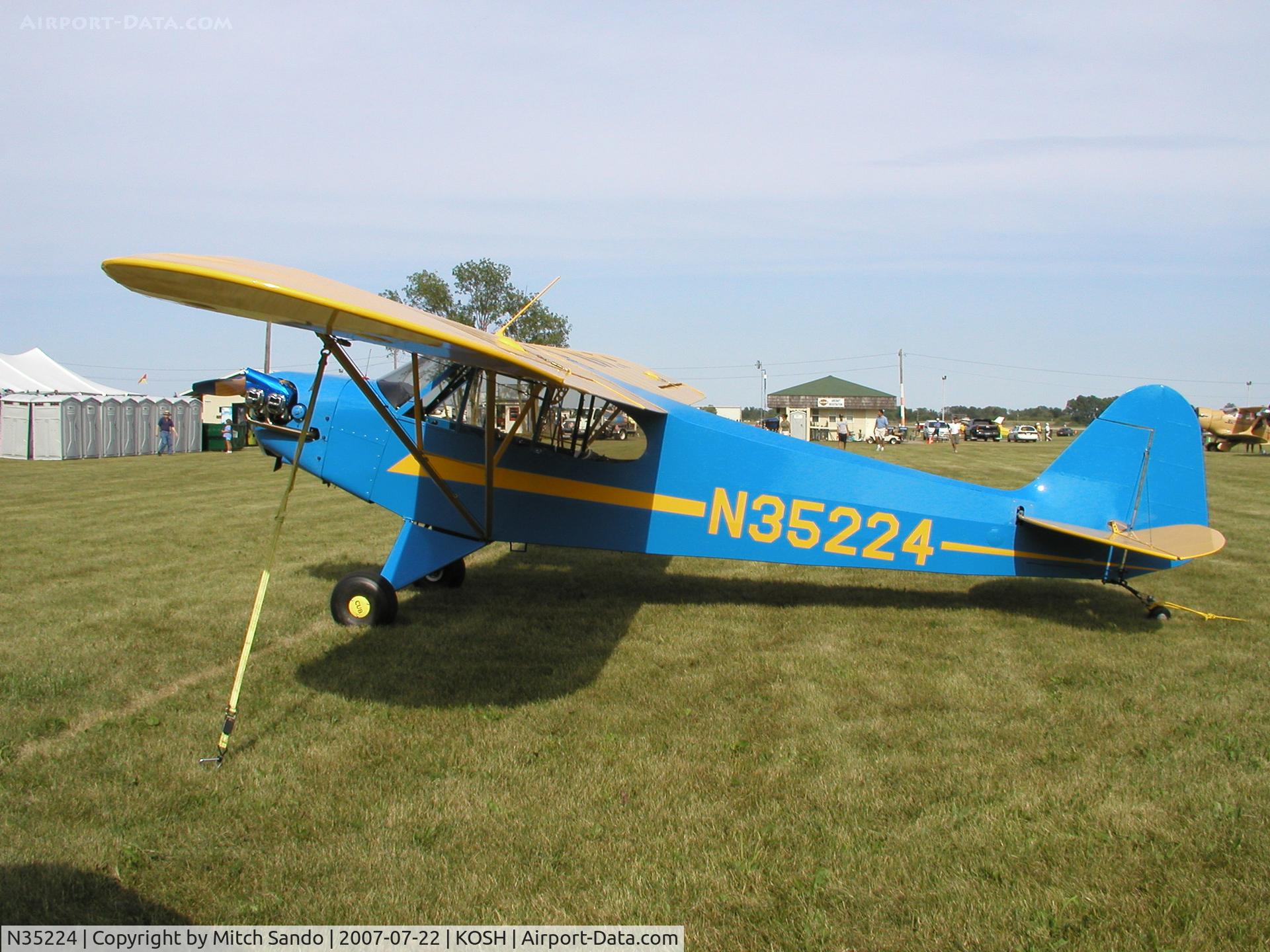 N35224, 1941 Piper J3L-65 Cub C/N 6223, EAA AirVenture 2007.
