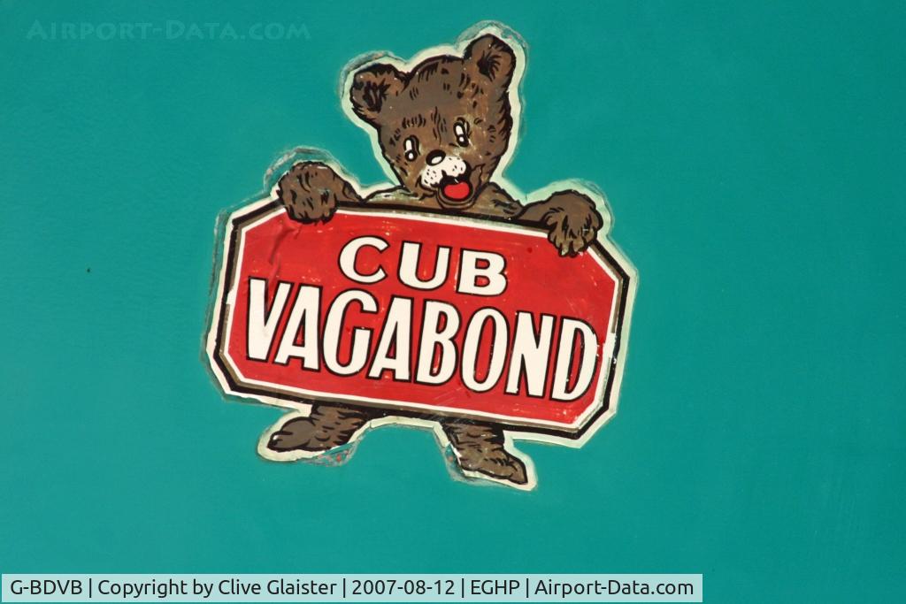 G-BDVB, 1948 Piper PA-17 Vagabond C/N 15-229, Cub Vagabond art-work