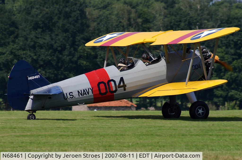 N68461, 1942 Boeing A75N1(PT17) C/N 75-5615, oldtimer show,  Belgium