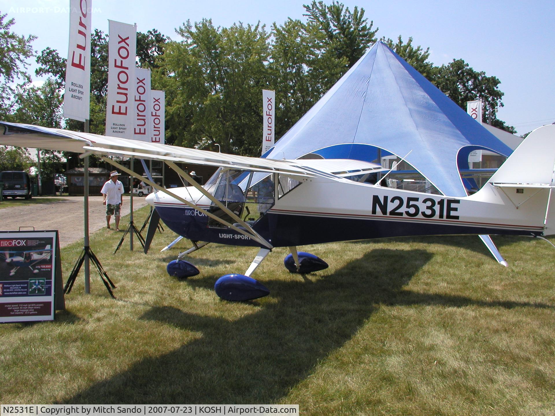 N2531E, 2007 Aeropro Eurofox C/N 221 07, EAA AirVenture 2007.