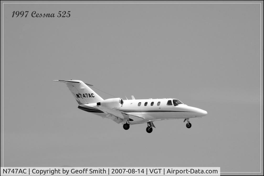 N747AC, 1997 525 CitationJet 525 C/N 525-0202, North Las Vegas Airport
