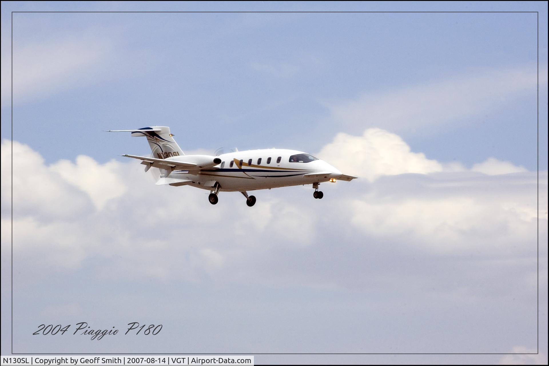 N130SL, 2004 Piaggio P-180 C/N 1084, North Las Vegas Airport