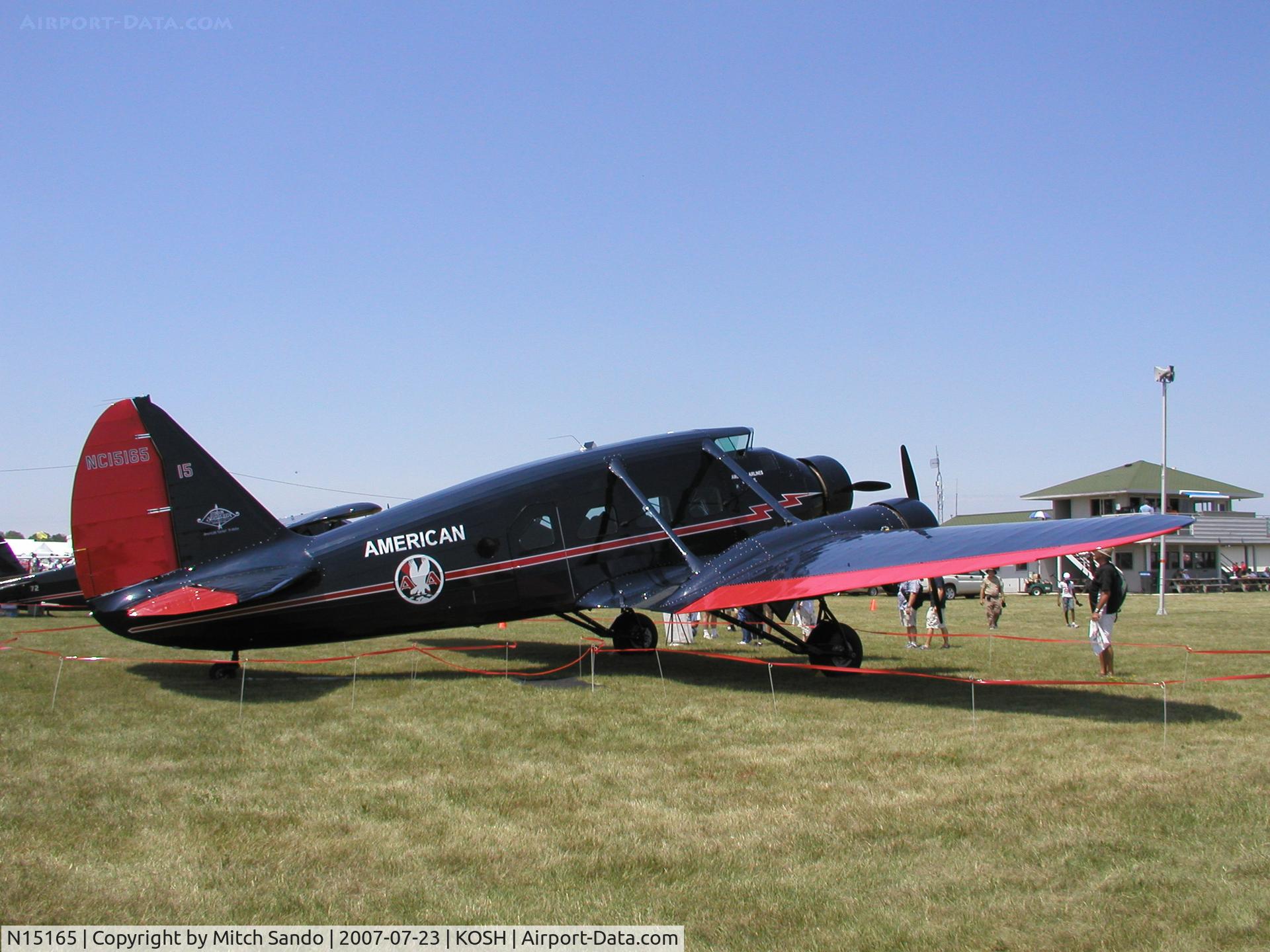 N15165, 1936 Stinson A C/N 9125, EAA AirVenture 2007.