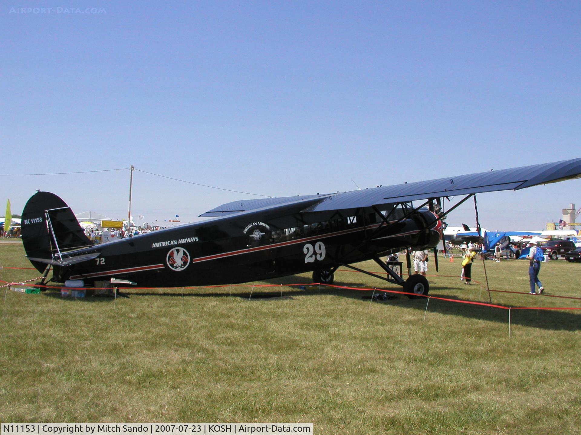 N11153, 1931 Stinson SM-6000-B C/N 5021, EAA AirVenture 2007.