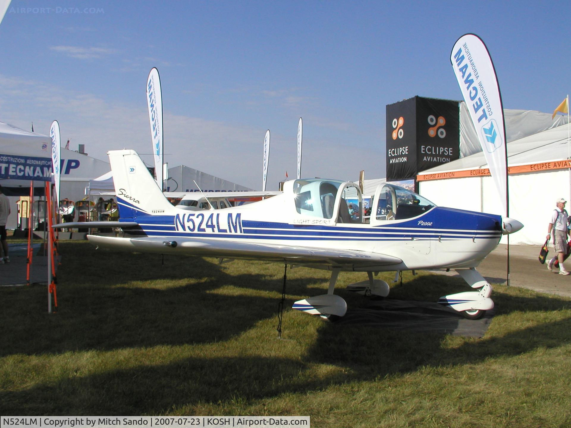 N524LM, 2007 Tecnam P-2002 Sierra C/N 258, EAA AirVenture 2007.