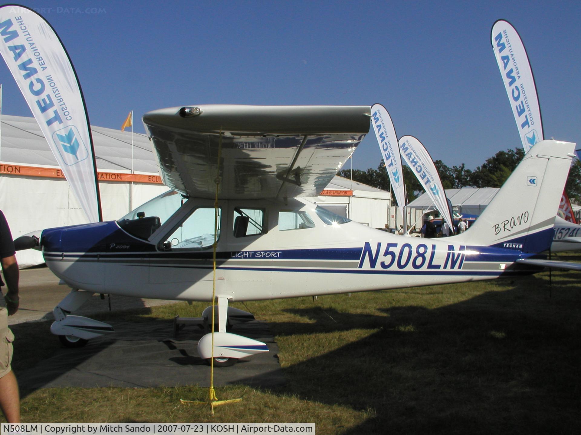 N508LM, 2007 Tecnam P-2004 Bravo C/N 097, EAA AirVenture 2007.