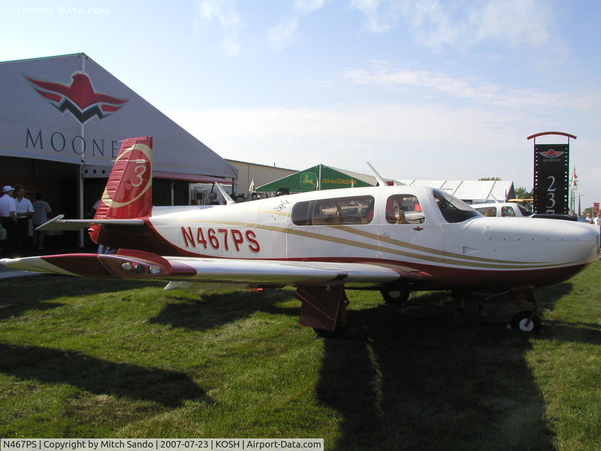 N467PS, 2007 Mooney M20R Ovation C/N 29-0481, EAA AirVenture 2007.