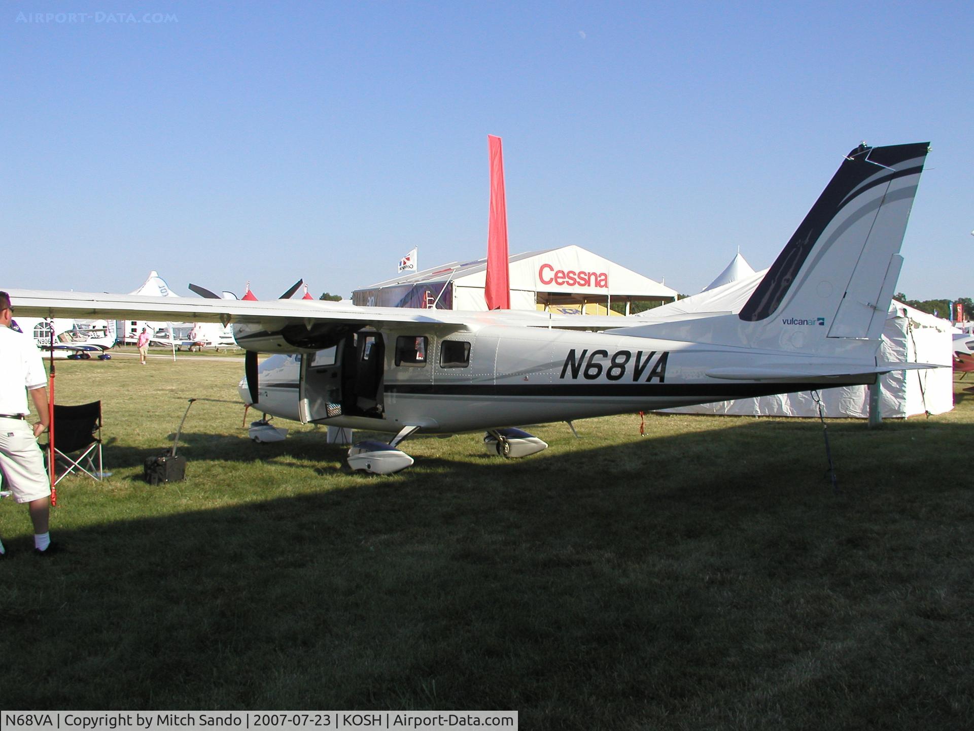 N68VA, 2007 Vulcanair P-68C C/N 440/C, EAA AirVenture 2007.