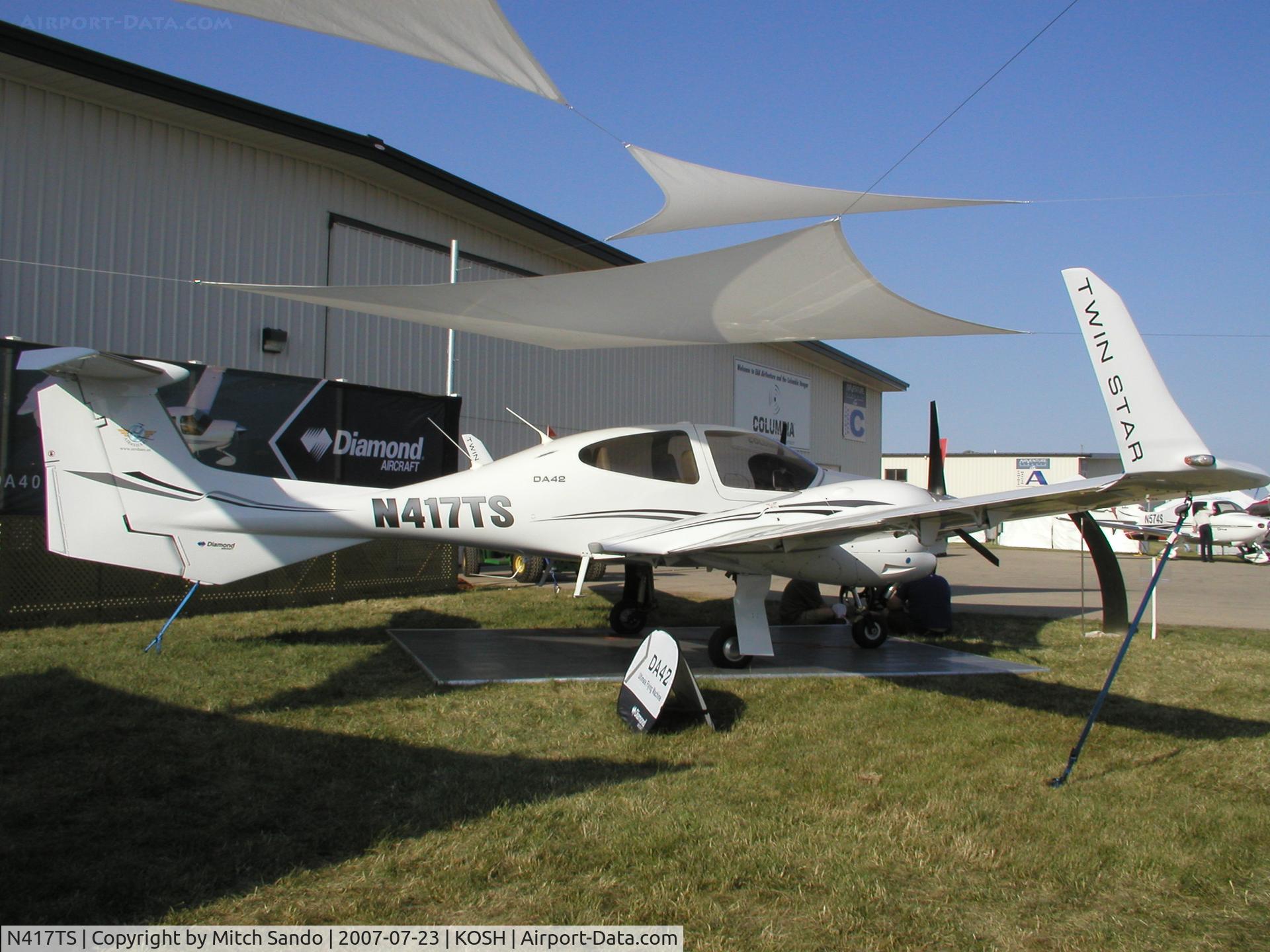 N417TS, 2006 Diamond DA-42 Twin Star C/N 42.AC017, EAA AirVenture 2007.