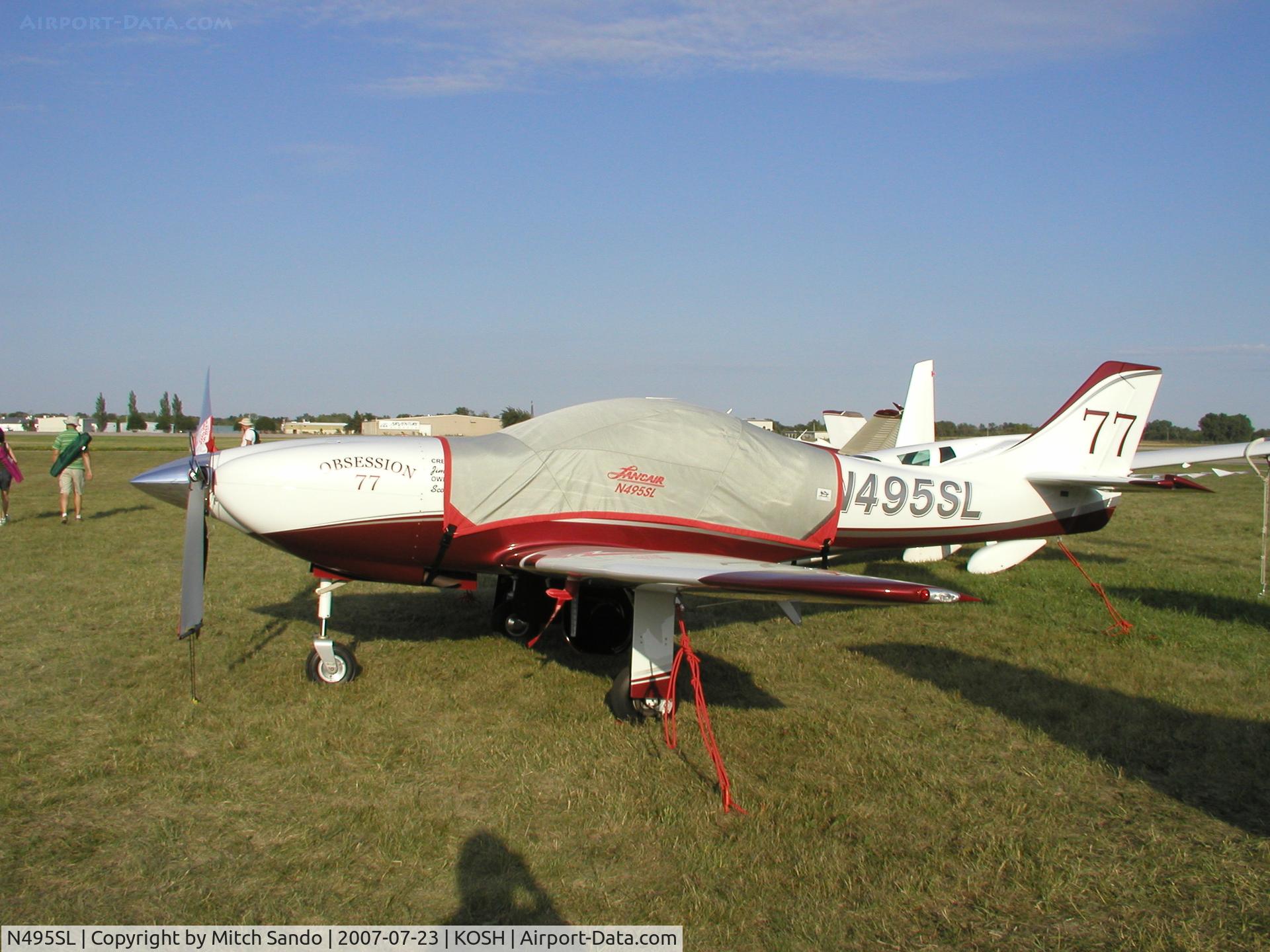 N495SL, 2004 Lancair Legacy 2000 C/N L2K-167, EAA AirVenture 2007.