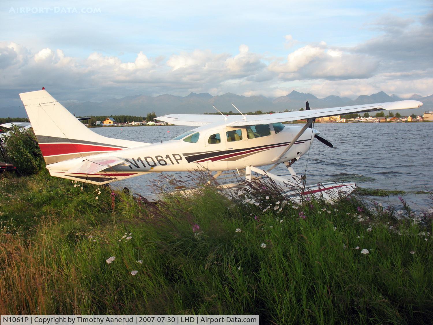 N1061P, 1983 Cessna U206G Stationair C/N U20606773, Moored at Lake Hood