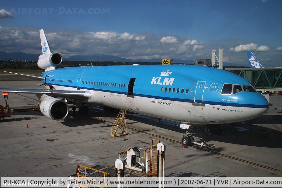 PH-KCA, 1993 McDonnell Douglas MD-11 C/N 48555, PH-KCA waiting its passengers for its long flight back to Amsterdam