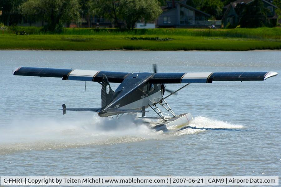 C-FHRT, 1959 De Havilland Canada DHC-2 Beaver Mk.1 C/N 1203, C-FHRT from Tofino Air taking off from the Fraser river near YVR
