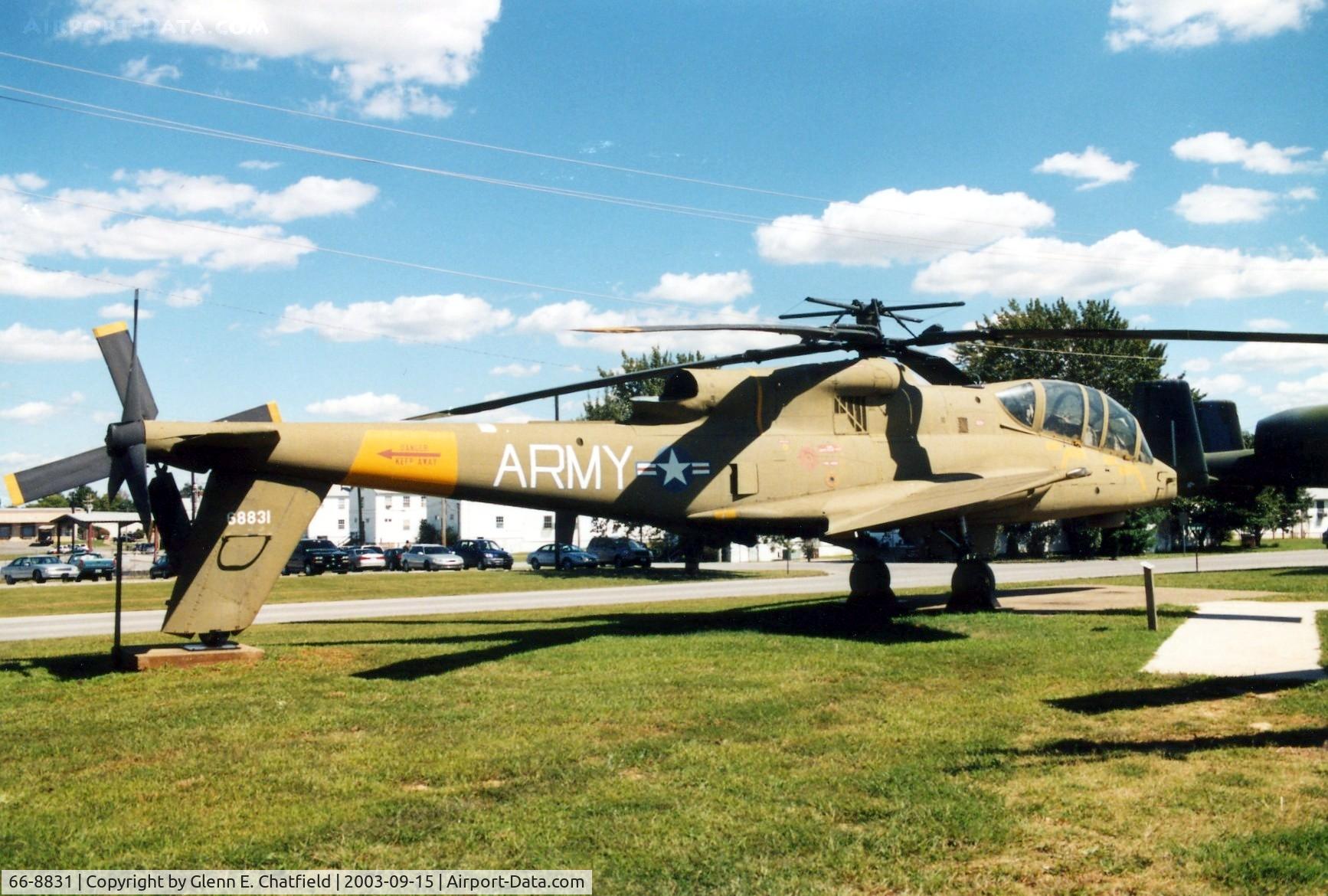 66-8831, 1968 Lockheed AH-56A-LO Cheyenne C/N 1006, AH-56A at the 101st Airborne Division Museum, Ft. Campbell, KY