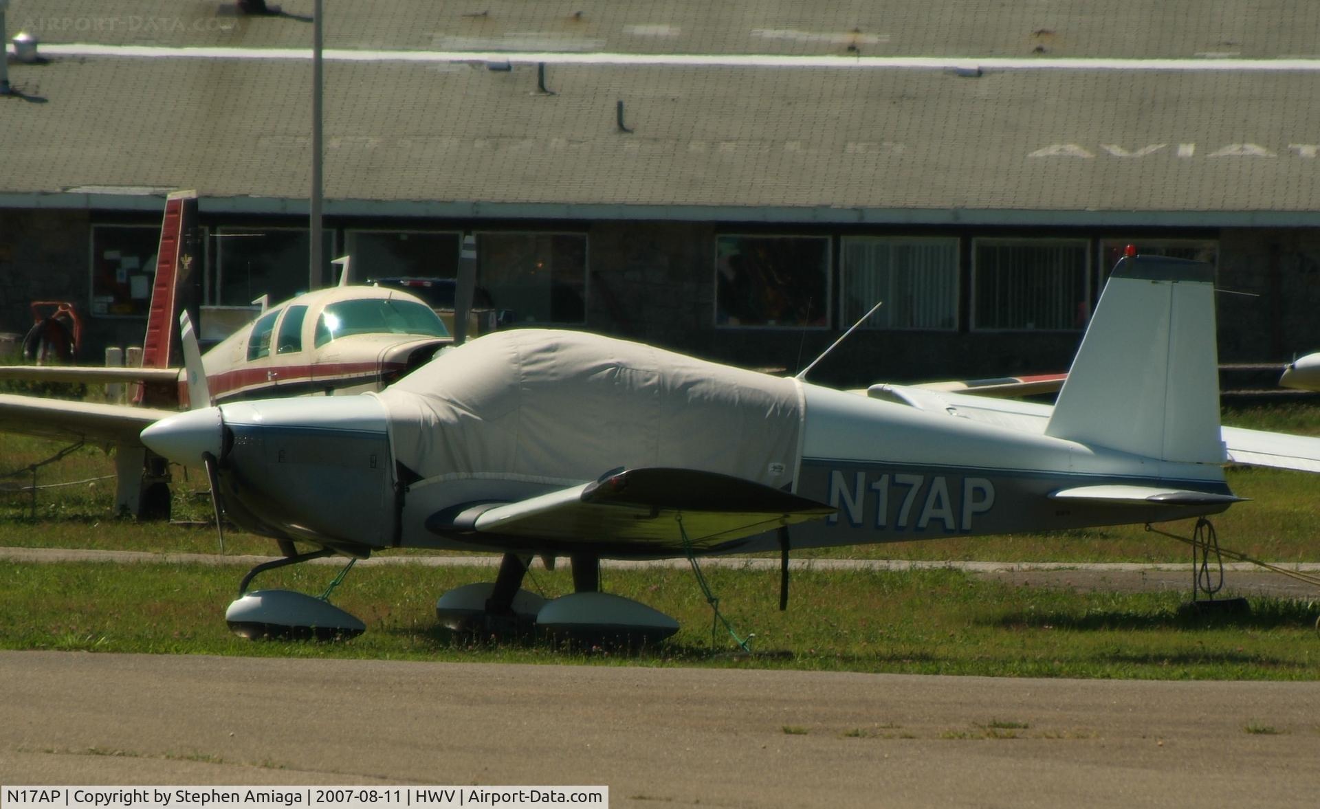 N17AP, 1971 American Aviation AA-1A Trainer C/N AA1A-0007, On the ramp at Brookhaven...