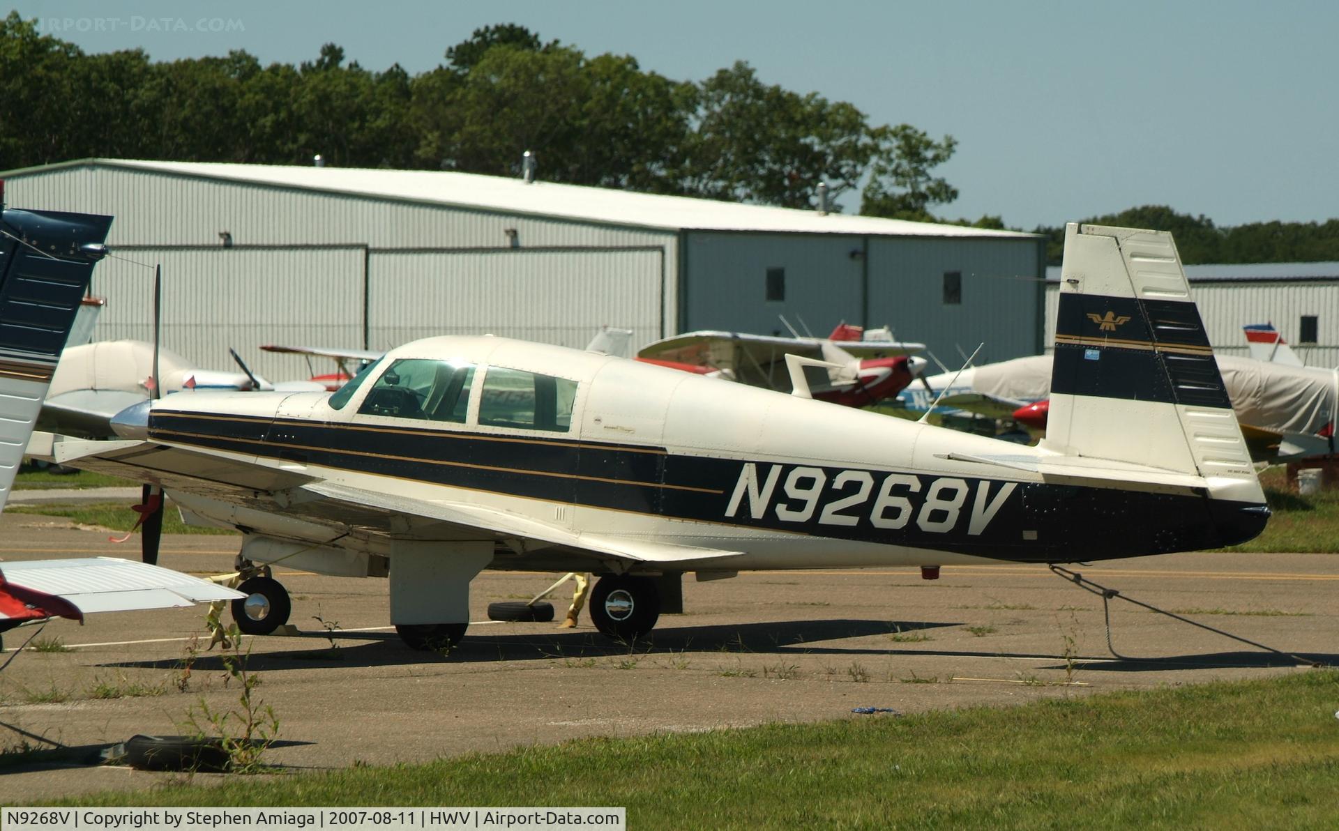 N9268V, 1969 Mooney M20C Ranger C/N 690072, On the ramp at Brookhaven...