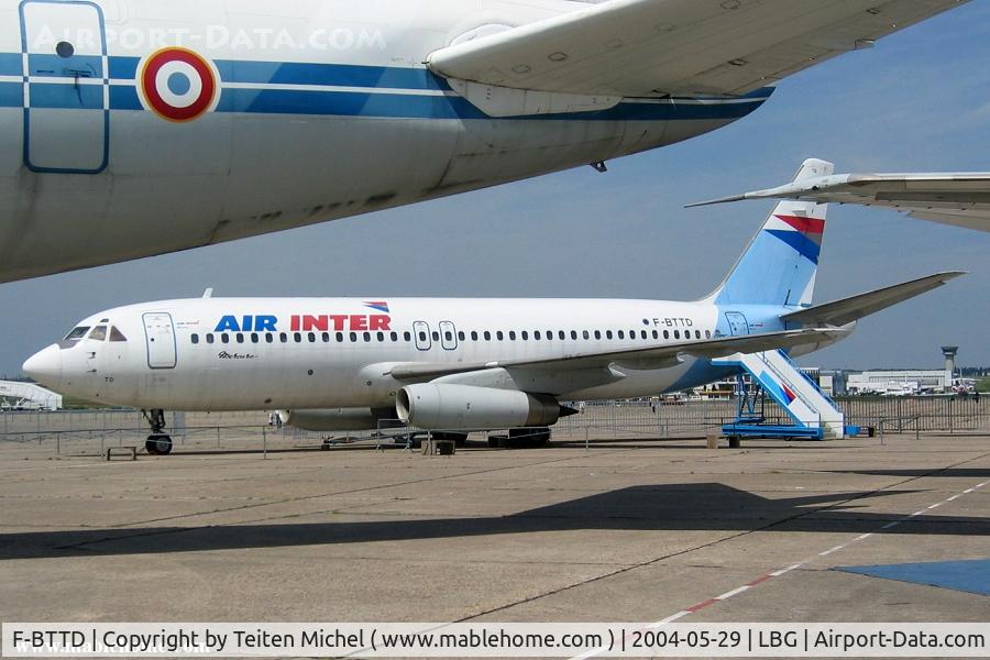 F-BTTD, 1973 Dassault Mercure 100 C/N 4, This aircraft wearing the colors from Air Inter is now belongs to the Air Museum from Le Bourget