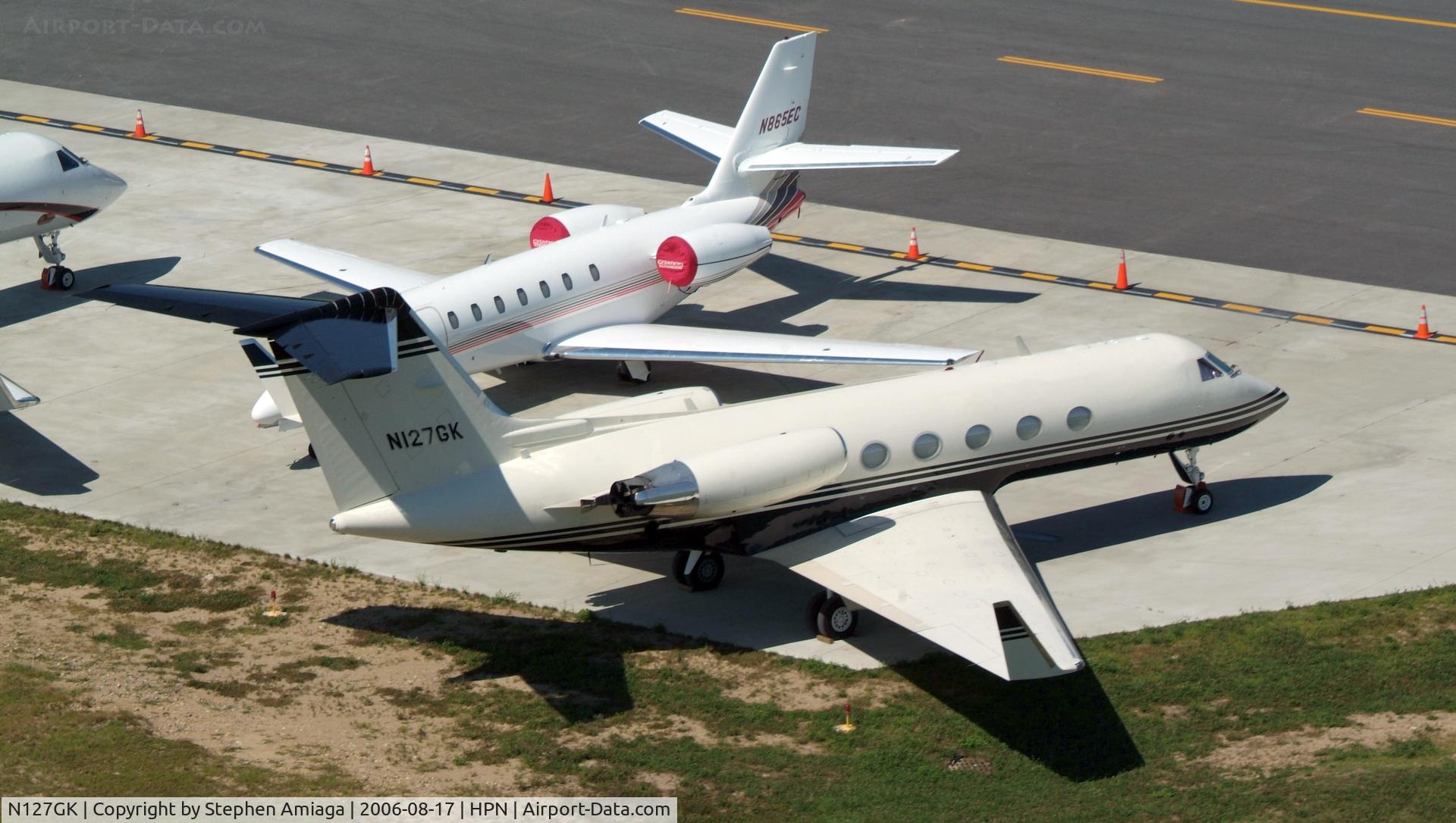 N127GK, 1981 Gulfstream Aerospace G-1159A Gulfstream III C/N 311, On the ramp at Westchester...