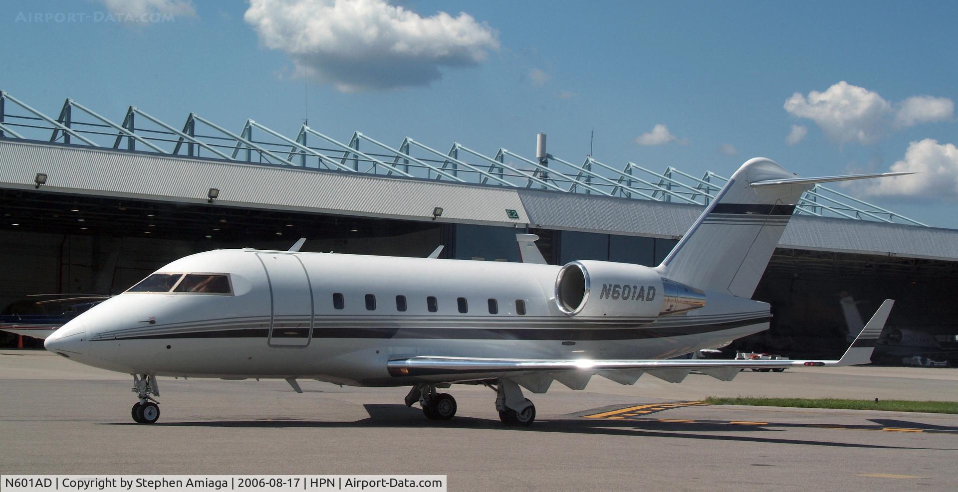 N601AD, 1995 Canadair Challenger 601-3R (CL-600-2B16) C/N 5186, On the ramp at Westchester...
