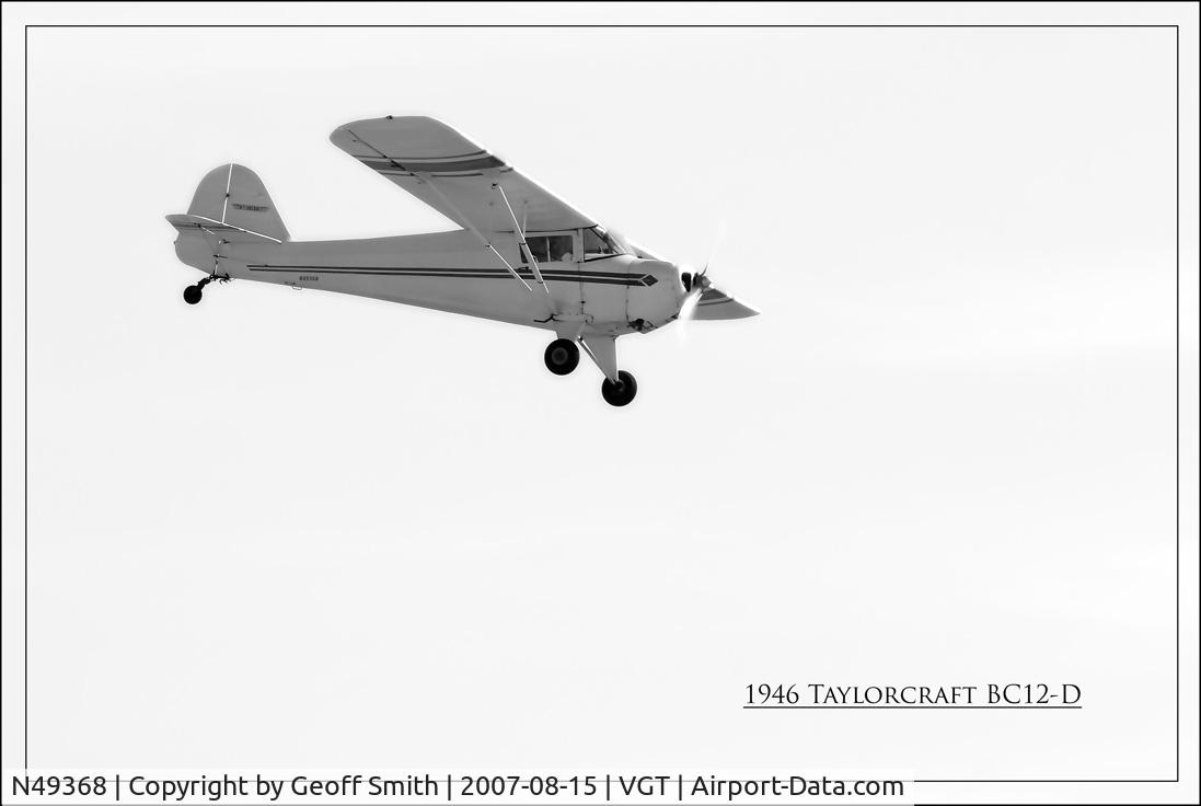 N49368, 1946 Taylorcraft BC12-D C/N 7692, 1946 Taylorcraft BC12-D