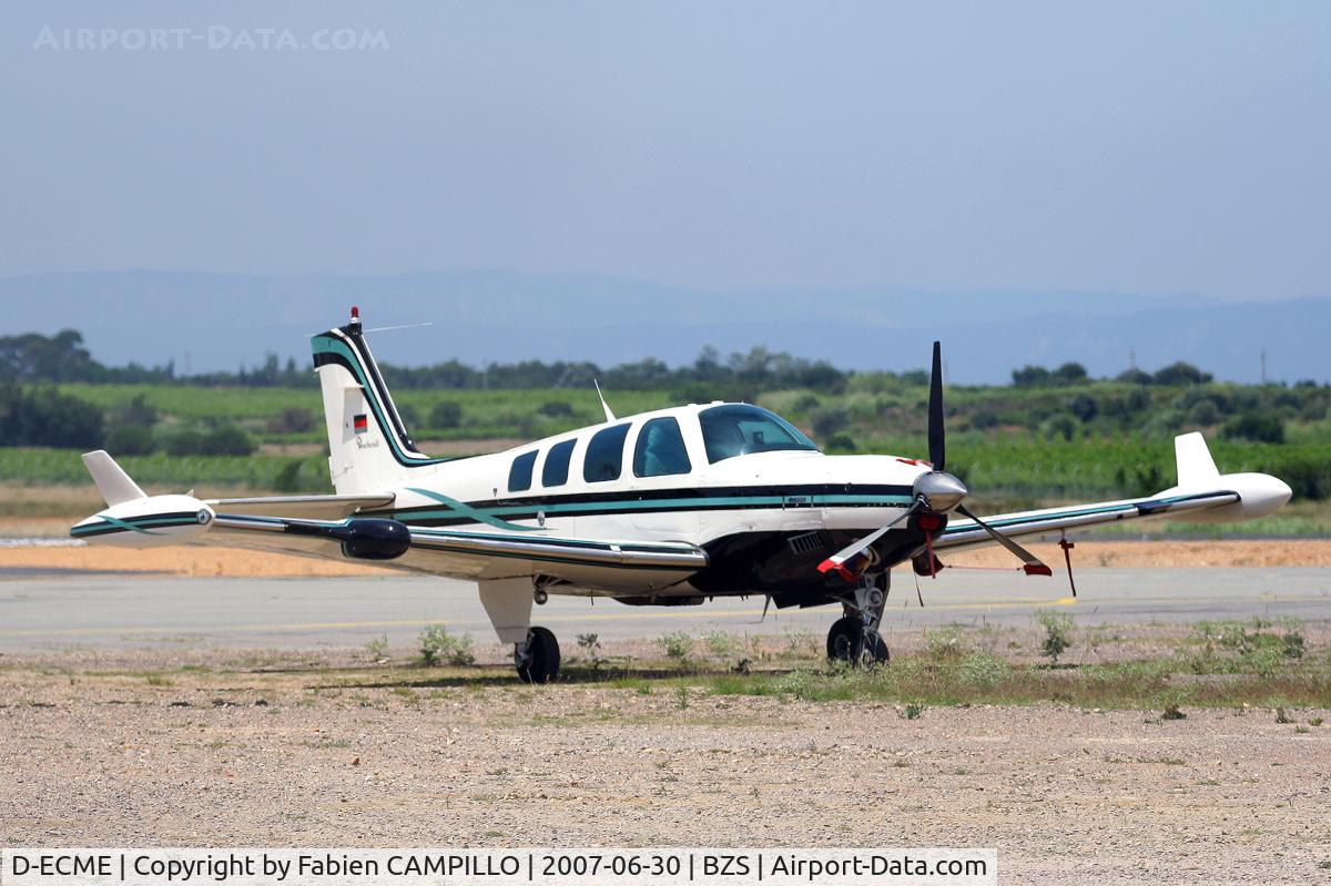 D-ECME, Beech A36 Bonanza 36 C/N E-2355, BZR Beziers [Vias], France