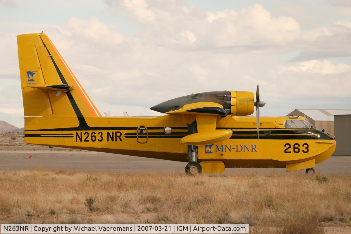 N263NR, 1985 Canadair CL-215-V (CL-215-1A10) C/N 1082, resting at Kingman