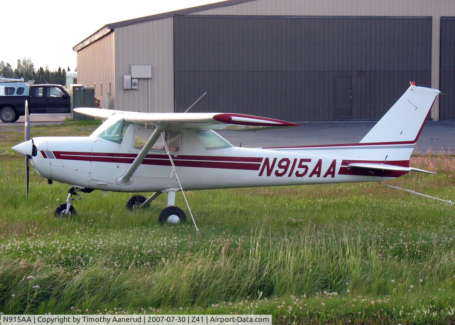 N915AA, 1977 Cessna 152 C/N 15280359, Parked by Lake Hood