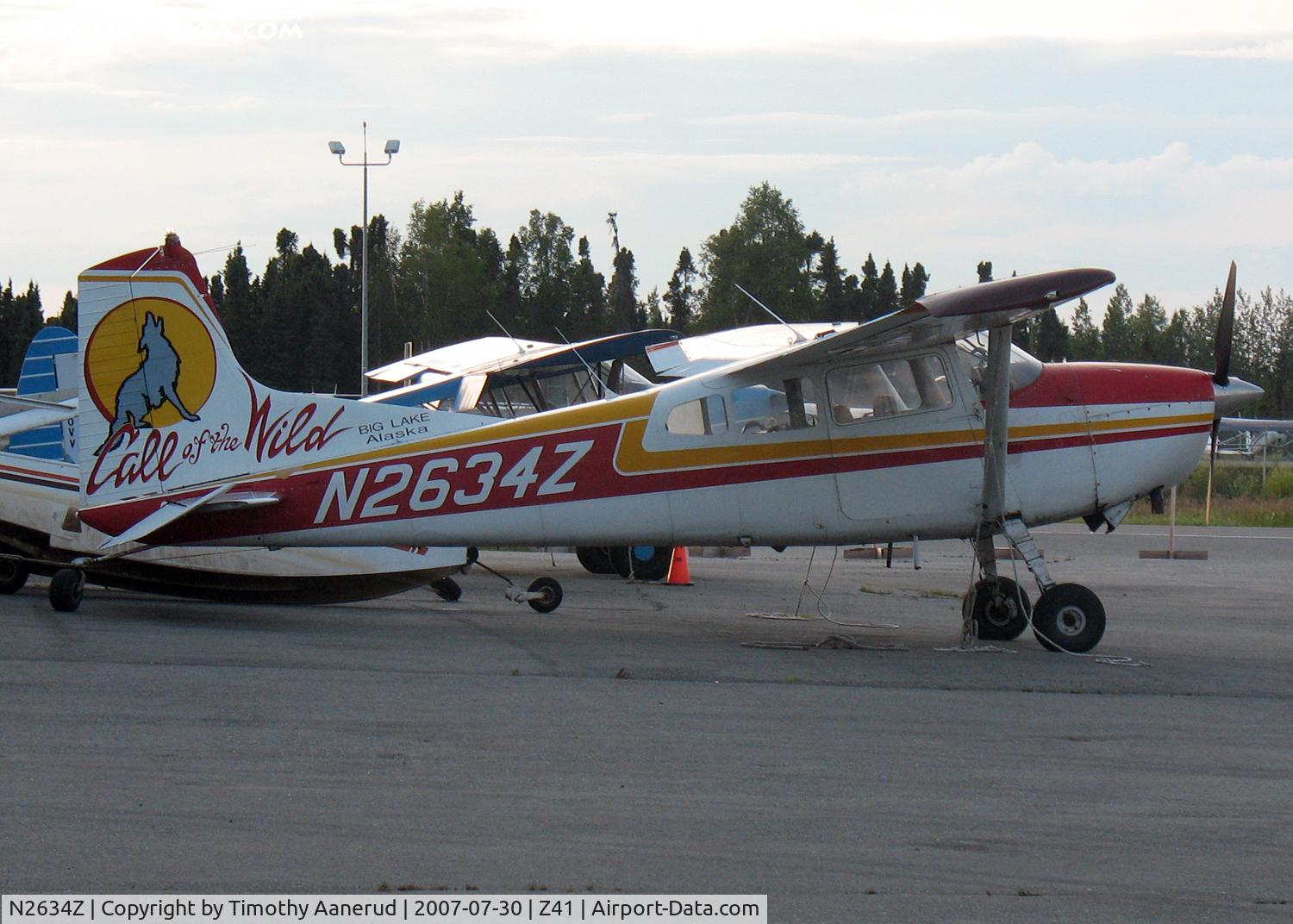 N2634Z, 1963 Cessna 185B Skywagon C/N 185-0634, Parked near Lake Hood