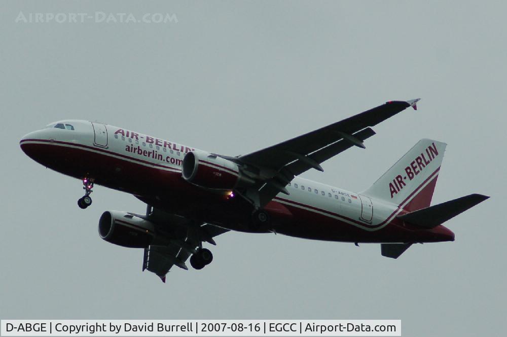 D-ABGE, 2007 Airbus A319-111 C/N 3139, Air Berlin - Landing