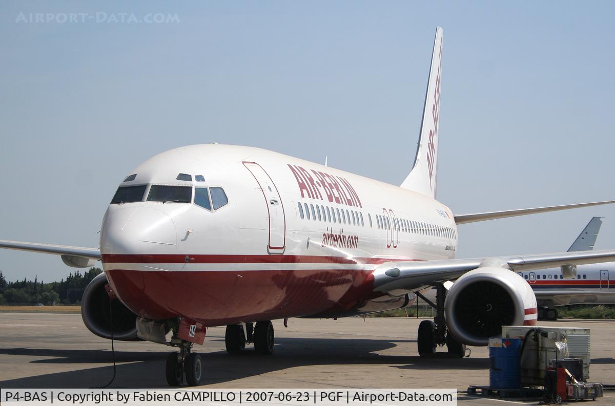 P4-BAS, 2001 Boeing 737-8Q8 C/N 30627, Perpignan - Rivesaltes (PGF / LFMP)