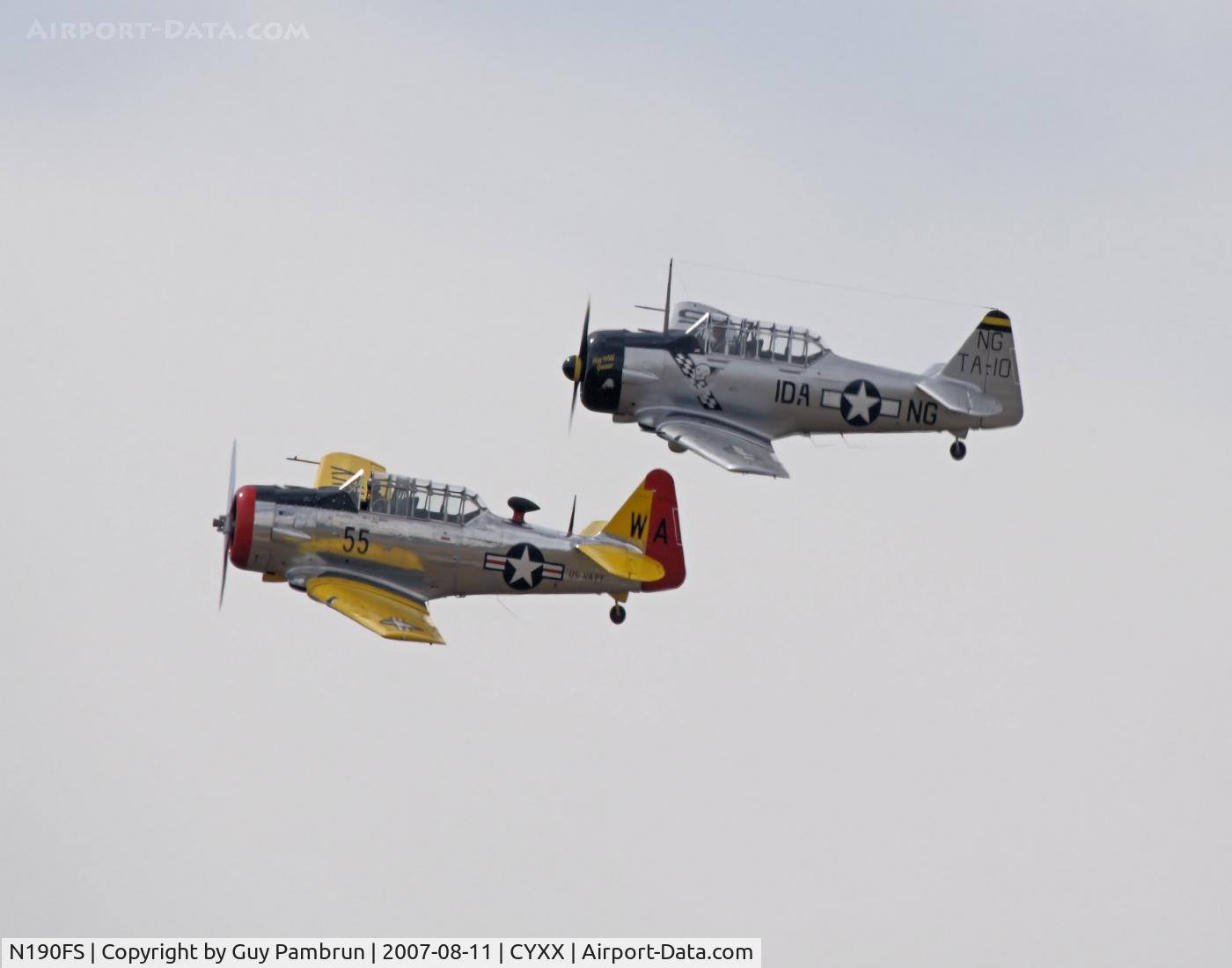 N190FS, 1942 North American AT-6D Texan C/N 88-15143, A stack of two