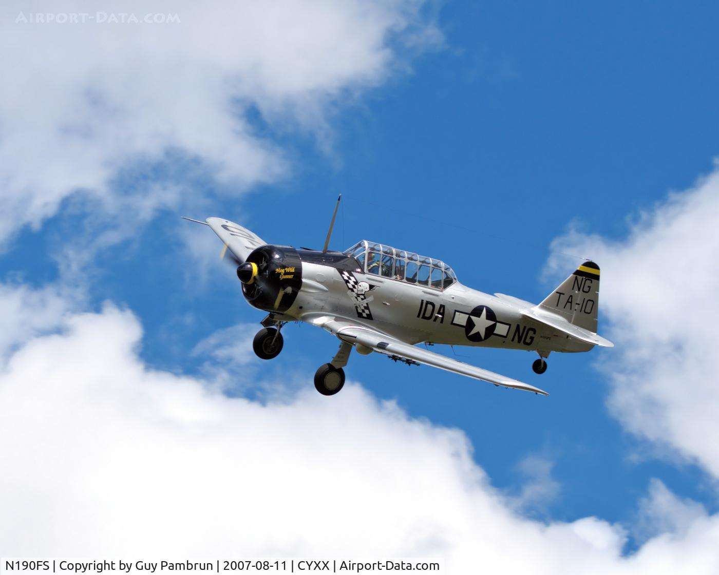 N190FS, 1942 North American AT-6D Texan C/N 88-15143, The nicest Harvard I have ever seen and probably the best aircraft shot I've taken. It's stunning and hanging on my wall