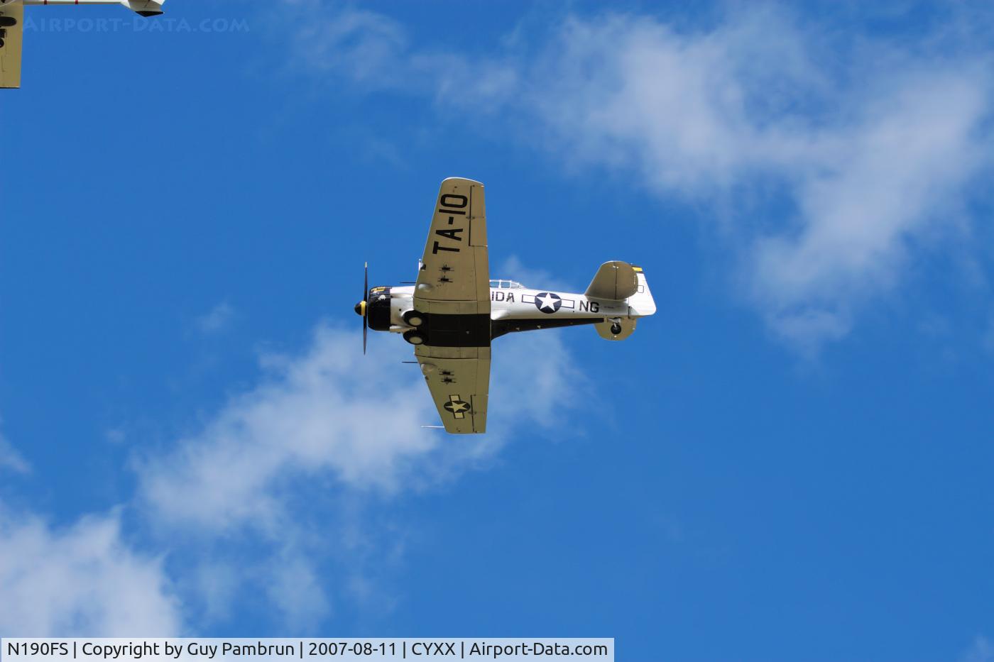N190FS, 1942 North American AT-6D Texan C/N 88-15143, A decent bottom view