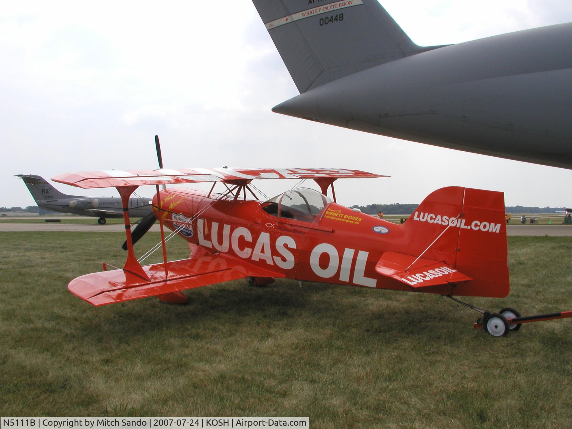 N5111B, 1998 Pitts S-1-11B Super Stinker C/N 4003, EAA AirVenture 2007.