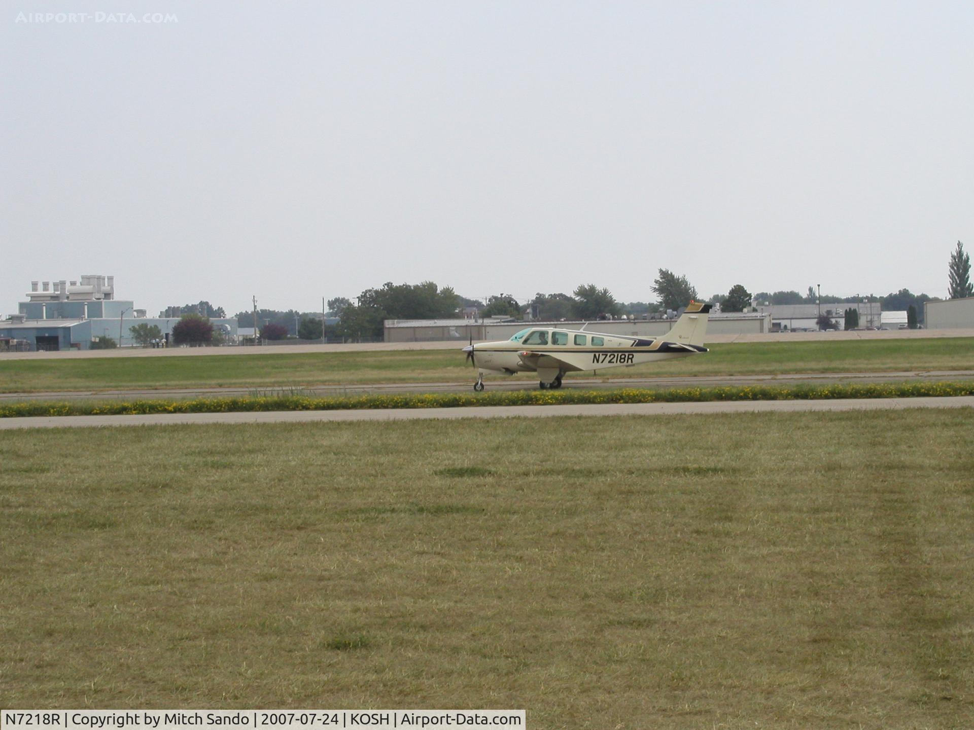 N7218R, 1974 Beech A36 Bonanza 36 C/N E-616, EAA AirVenture 2007.