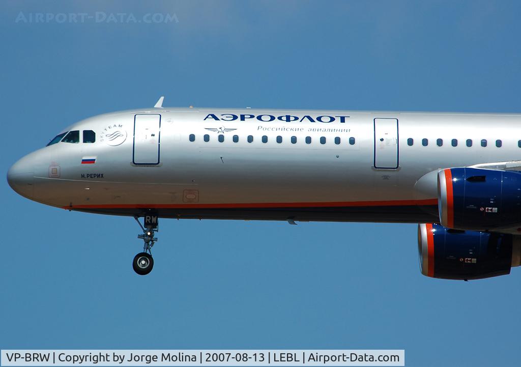 VP-BRW, 2007 Airbus A321-211 C/N 3191, 