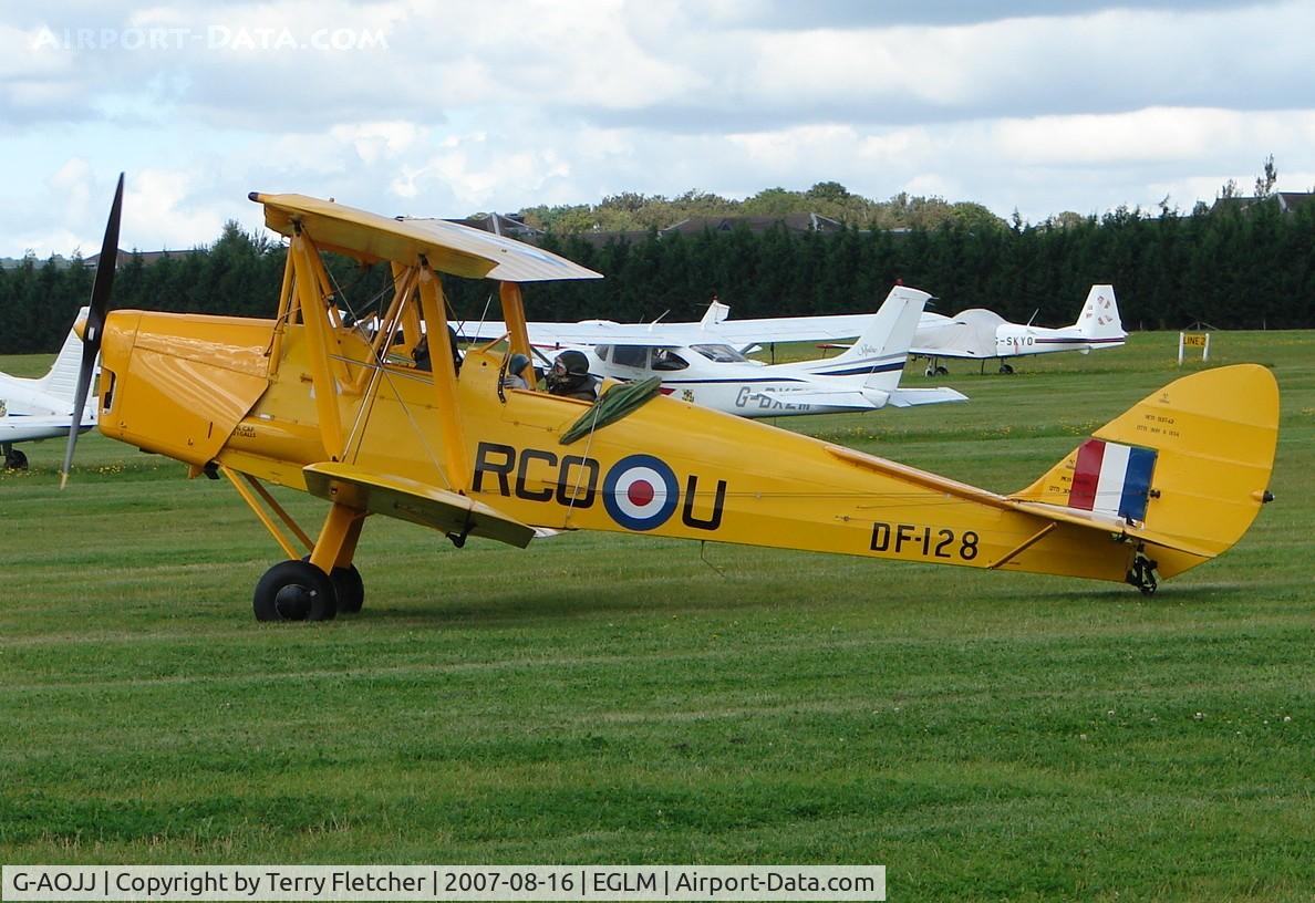 G-AOJJ, 1942 De Havilland DH-82A Tiger Moth II C/N 85877, Carries Royal Canadian AF markings RCOU
