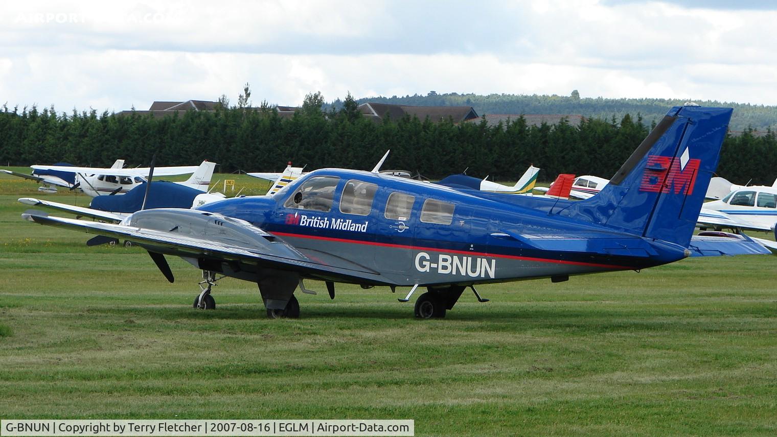 G-BNUN, 1980 Beech 58PA Baron C/N TJ-256, Beech 58 Trainer for British Midland Airline