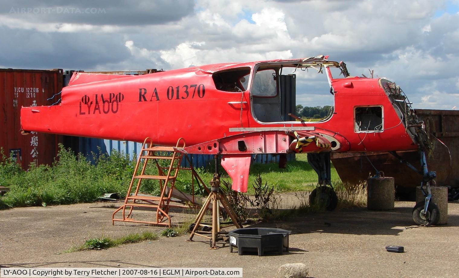 LY-AOO, Yakovlev Yak-18T C/N Not found LY-AOO, Yak18T - Frame only after wreck