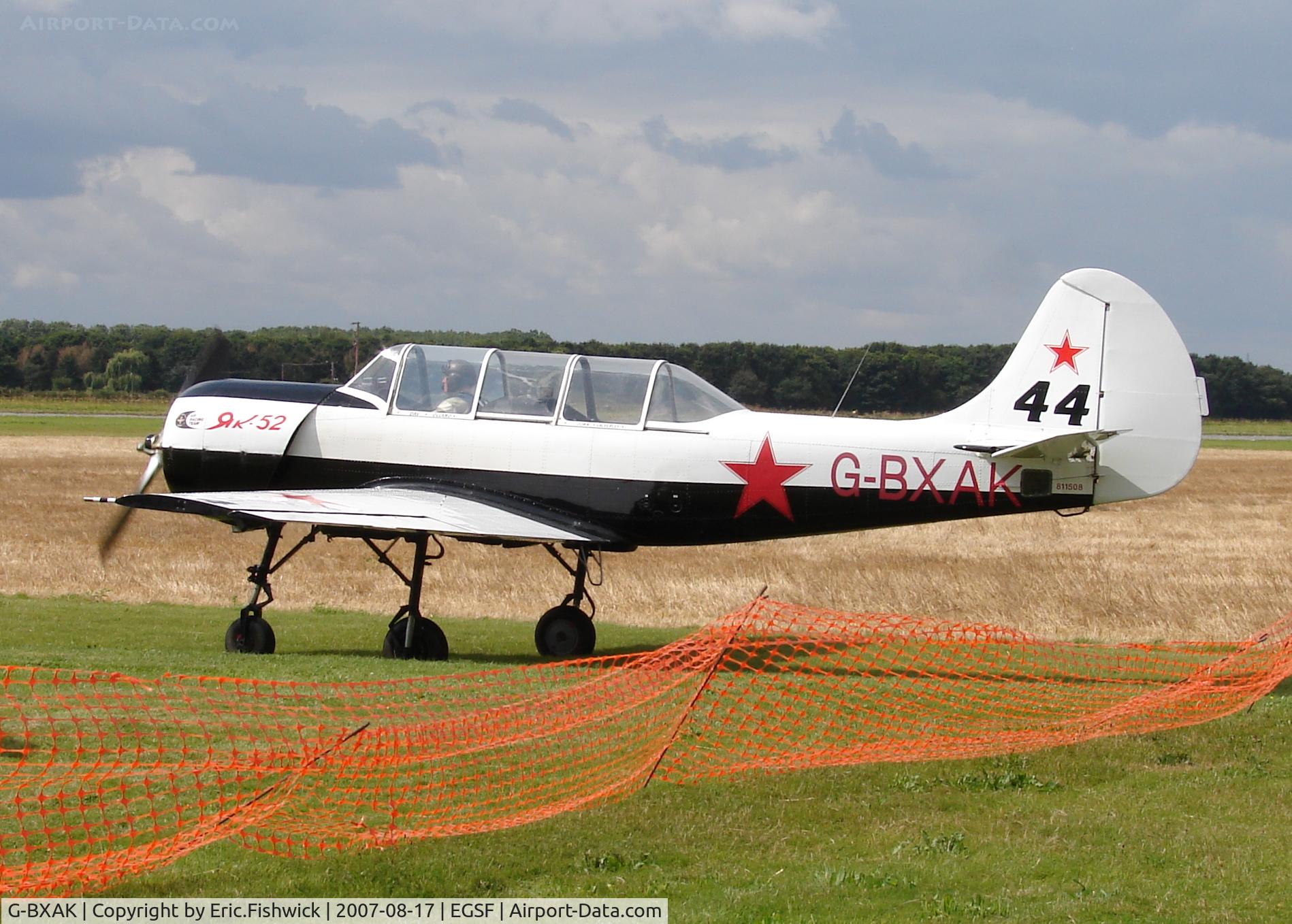 G-BXAK, 1981 Bacau Yak-52 C/N 811508, 1. G-BXAK at Conington Aerobatics Competition