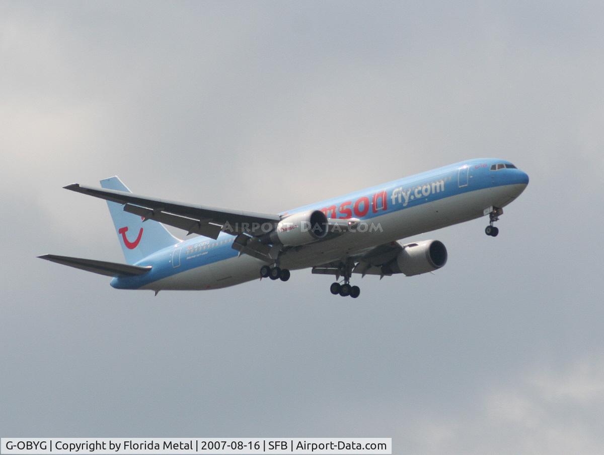 G-OBYG, 1999 Boeing 767-304 C/N 29137, Thomsonfly