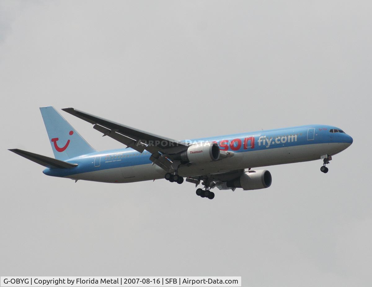 G-OBYG, 1999 Boeing 767-304 C/N 29137, Thomsonfly