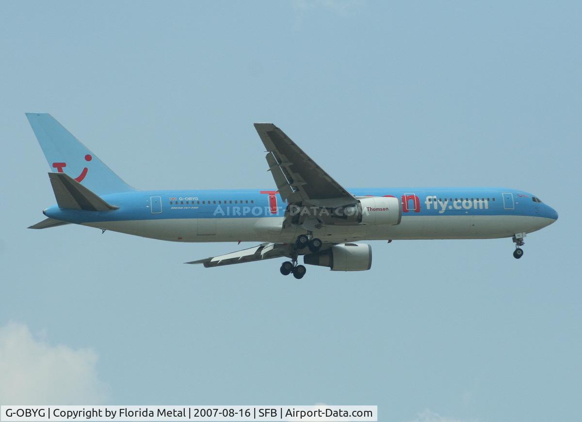 G-OBYG, 1999 Boeing 767-304 C/N 29137, Thomsonfly