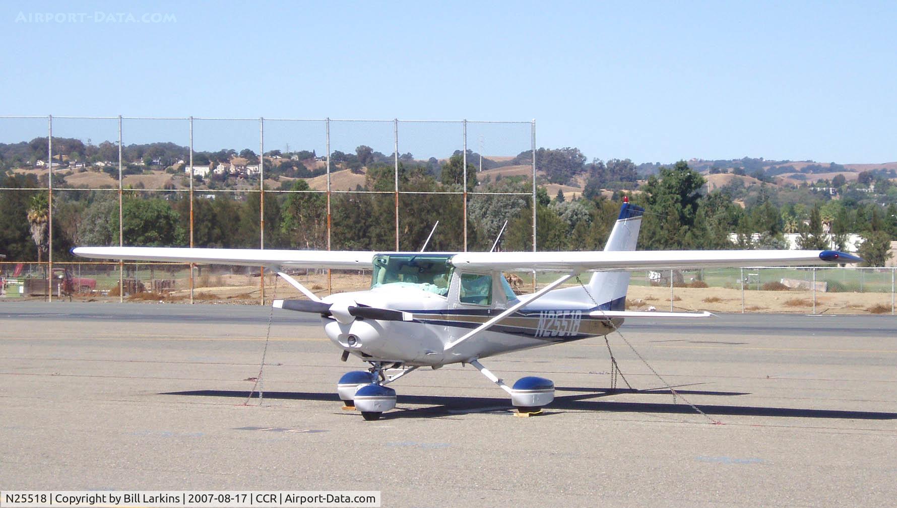 N25518, 1977 Cessna 152 C/N 15280711, Left side.